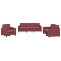 VidaXL 3202060 set di mobili per soggiorno Rosso