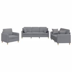 VidaXL 3202062, Grigio, Schiuma, Metallo, Poliestere, Tessile, 198 cm, 77 cm, 80 cm
