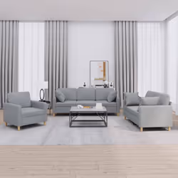 VidaXL 3202062 set di mobili per soggiorno Grigio