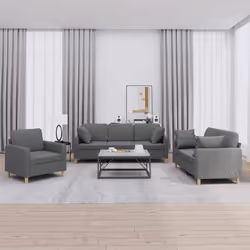 VidaXL 3202063 set di mobili per soggiorno Grigio