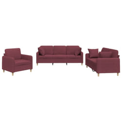 VidaXL 3202068 set di mobili per soggiorno Rosso