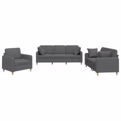 VidaXL 3202071, Grigio, Schiuma, Metallo, Poliestere, Tessile, 198 cm, 77 cm, 80 cm