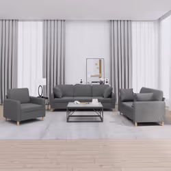VidaXL 3202071 set di mobili per soggiorno Grigio