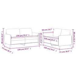 VidaXL 3202086 set di mobili per soggiorno Grigio - Vista aggiuntiva 7