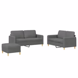 VidaXL 3202095, Grigio, Schiuma, Metallo, Poliestere, Tessile, 158 cm, 77 cm, 80 cm