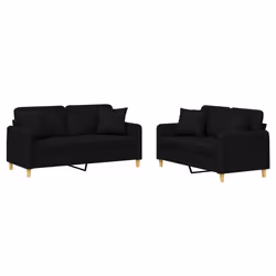 VidaXL 3202098, Nero, Schiuma, Metallo, Poliestere, Tessile, 158 cm, 77 cm, 80 cm
