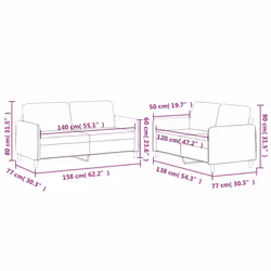 VidaXL 3202105 set di mobili per soggiorno Marrone - Vista aggiuntiva 7
