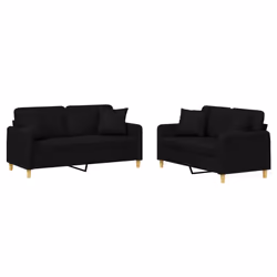 VidaXL 3202106, Nero, Schiuma, Metallo, Poliestere, Tessile, 158 cm, 77 cm, 80 cm