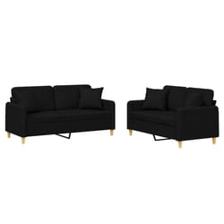VidaXL 3202106 set di mobili per soggiorno Nero