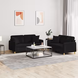 VidaXL 3202106 set di mobili per soggiorno Nero