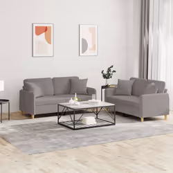 VidaXL 3202109 set di mobili per soggiorno Grigio talpa