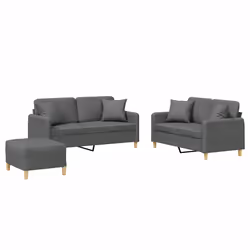 VidaXL 3202111, Grigio, Schiuma, Metallo, Poliestere, Tessile, 158 cm, 77 cm, 80 cm