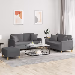 VidaXL 3202111 set di mobili per soggiorno Grigio