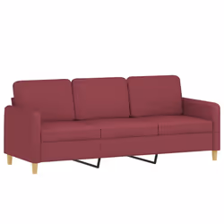 VidaXL 3202124 set di mobili per soggiorno Rosso - Vista aggiuntiva 4