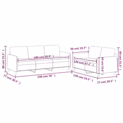 VidaXL 3202125 set di mobili per soggiorno Grigio talpa - Vista aggiuntiva 7