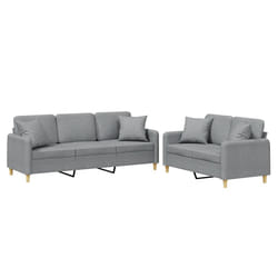 VidaXL 3202126 set di mobili per soggiorno Grigio