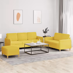 VidaXL 3202131 set di mobili per soggiorno Giallo