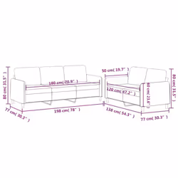 VidaXL 3202133 set di mobili per soggiorno Grigio talpa - Vista aggiuntiva 7