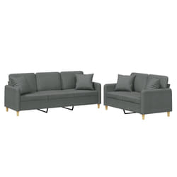 VidaXL 3202135 set di mobili per soggiorno Grigio