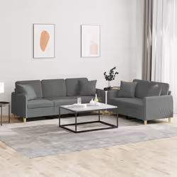 VidaXL 3202135 set di mobili per soggiorno Grigio