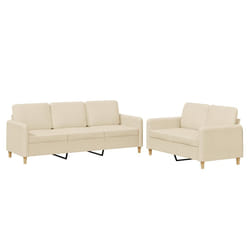 VidaXL 3202136 set di mobili per soggiorno Crema