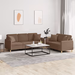 VidaXL 3202137 set di mobili per soggiorno Marrone - Vista aggiuntiva 2