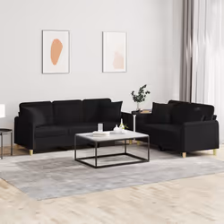 VidaXL 3202138 set di mobili per soggiorno Nero