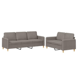 VidaXL 3202141 set di mobili per soggiorno Grigio talpa
