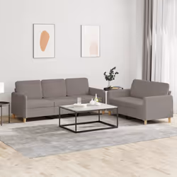 VidaXL 3202141 set di mobili per soggiorno Grigio talpa