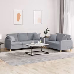 VidaXL 3202142 set di mobili per soggiorno Grigio - Vista aggiuntiva 2