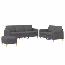 VidaXL 3202143, Grigio, Schiuma, Metallo, Poliestere, Tessile, 198 cm, 77 cm, 80 cm