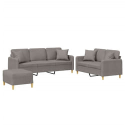 VidaXL 3202149 set di mobili per soggiorno Grigio talpa