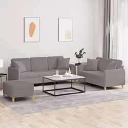 VidaXL 3202149 set di mobili per soggiorno Grigio talpa