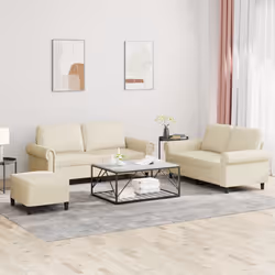 VidaXL 3202156 set di mobili per soggiorno Crema - Vista aggiuntiva 2