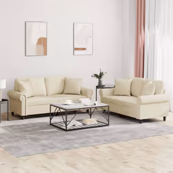 VidaXL 3202161 set di mobili per soggiorno Crema - Vista aggiuntiva 2