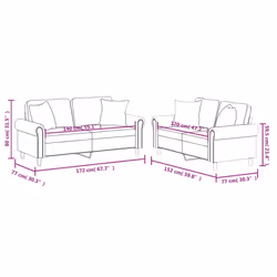 VidaXL 3202161 set di mobili per soggiorno Crema - Vista aggiuntiva 8