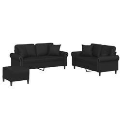VidaXL 3202165 set di mobili per soggiorno Nero