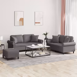 VidaXL 3202167 set di mobili per soggiorno Grigio - Vista aggiuntiva 2