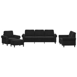 VidaXL 3202185 set di mobili per soggiorno Nero