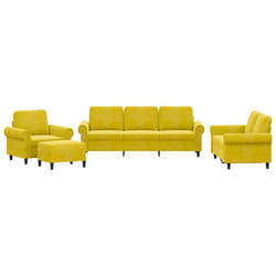 VidaXL 3202186 set di mobili per soggiorno Giallo