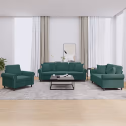 VidaXL 3202192 set di mobili per soggiorno Verde - Vista aggiuntiva 2