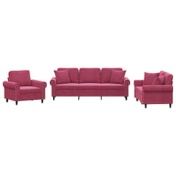 VidaXL 3202194 set di mobili per soggiorno Rosso
