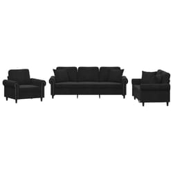 VidaXL 3202195 set di mobili per soggiorno Nero