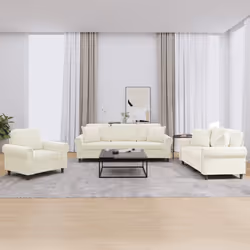 VidaXL 3202198 set di mobili per soggiorno Crema - Vista aggiuntiva 2