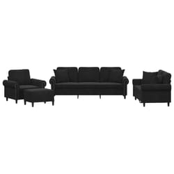 VidaXL 3202205 set di mobili per soggiorno Nero