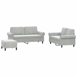 VidaXL 3202220, Grigio, Schiuma, Metallo, Poliestere, Polywood, Tessile, 172 cm, 77 cm, 80 cm
