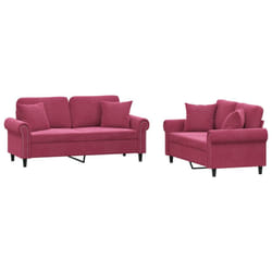 VidaXL 3202224 set di mobili per soggiorno Rosso