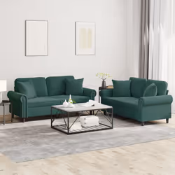 VidaXL 3202232 set di mobili per soggiorno Verde - Vista aggiuntiva 2