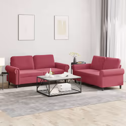VidaXL 3202234 set di mobili per soggiorno Rosso