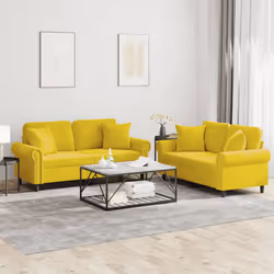 VidaXL 3202236 set di mobili per soggiorno Giallo